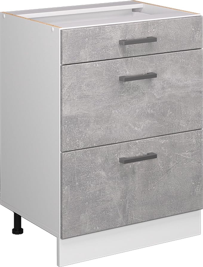 Vicco R-Line Universele onderkast – 60 cm met laden, zonder werkblad Beton