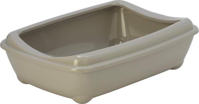 Moderna Kattenbak met Rand - 42 cm - Warm Grijs