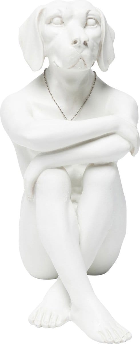 Kare Decofiguur Gangster Dog Cream