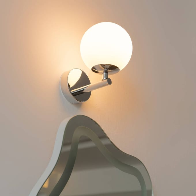 Arcchio Maviris LED badkamer wandlamp, bol, glas