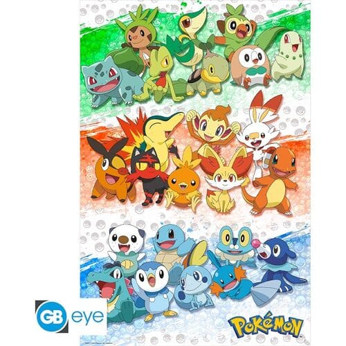GBeye Pokémon Maxi Poster-First Partners (Diversen) Nieuw
