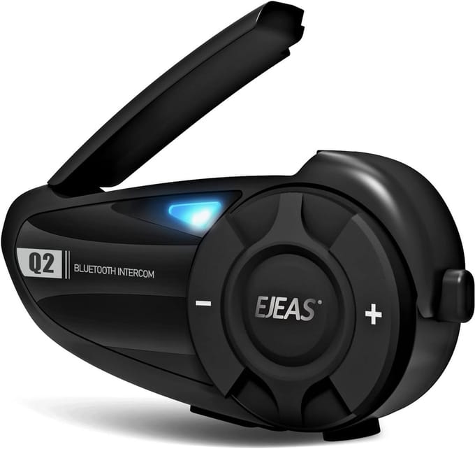 Motorhelm Intercom voor 2 Personen met Bluetooth 5.1 en Ruisonderdrukking