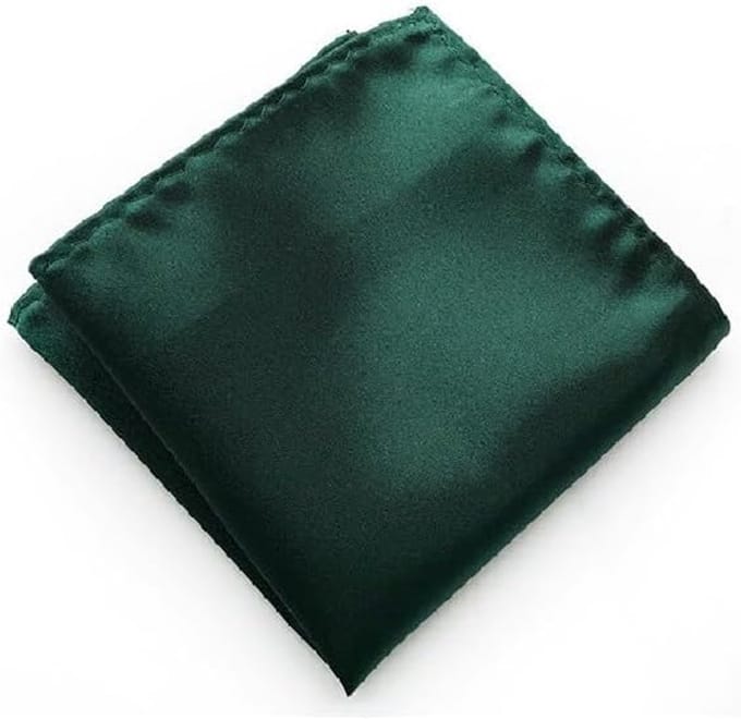 Elegante Donkergroene Sjaal van Satin - Unisex