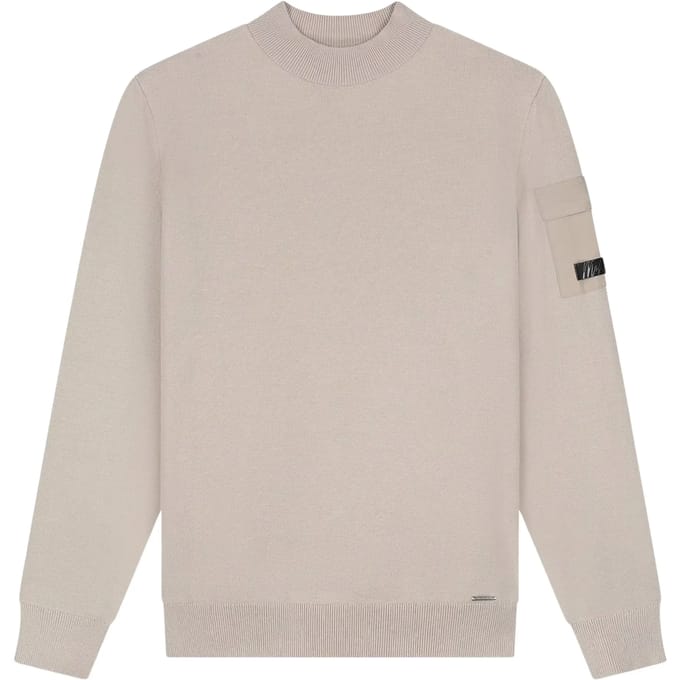 Malelions Knitted Pocket Mockneck Sweater Heren - Maat L