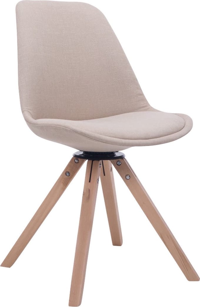 CLP Troyes Bezoekersstoel - Stof creme