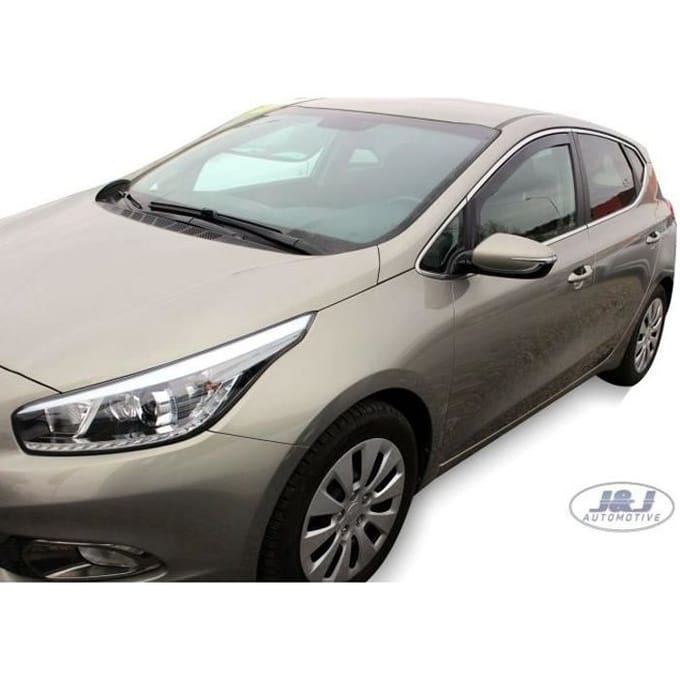 Windvangers - JJ AUTOMOTIVE - Kia Ceed 2 5D - Getint - Versterkt Acryl - Eenvoudige Installatie