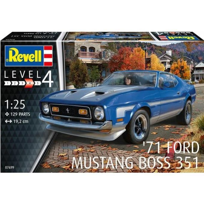 Revell Modelbouwpakket Auto - 07699 71 Ford Mustang Boss 351 Plastic - 1:25 - Modelbouw