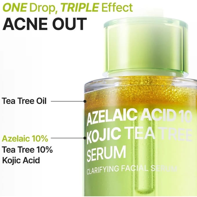 Azelaïnezuur 10 Kojic Tea Tree Serum 30 ml / 1.01 fl.oz. beige