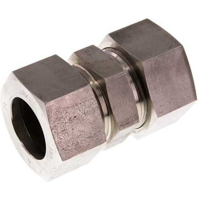 38S RVS Rechte Snijring Koppeling 315 Bar DIN 2353 - FL2S-C-ST-38-S