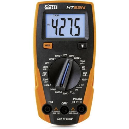 HT Instruments HT25N Multimeter Digitaal CAT III 600 V Weergave (counts): 2000