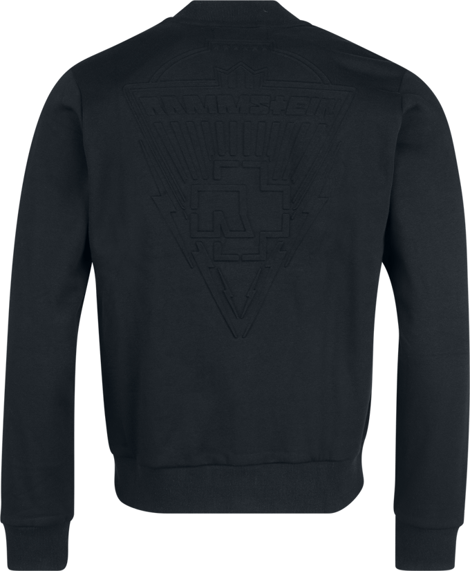 Rammstein Collegejas - Schwarz - S tot 3XL - voor Mannen - zwart