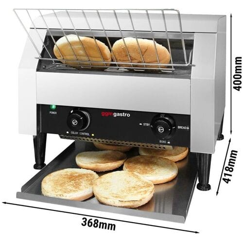 GGM Gastro Durchlauftoaster - 2,3 kW - ca. 200 Toasts/h Grijs