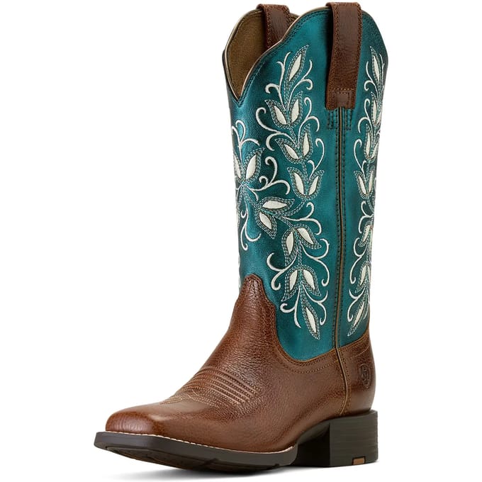 Ariat ROUND UP HOLLY Dames Bruin Groen - 38 (5 UK)
