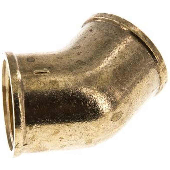 Rp 1'' Messing L-Fitting 45graden 16 Bar - FL2E-F-B-100R-45