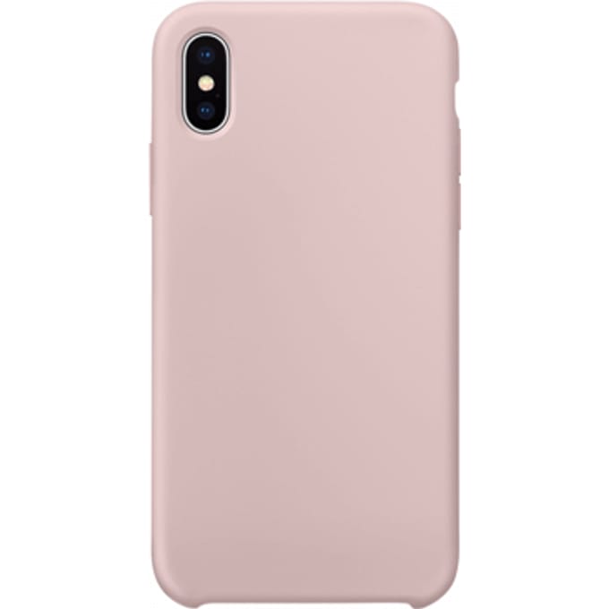 iPhone X Siliconen Back Cover - pink sand