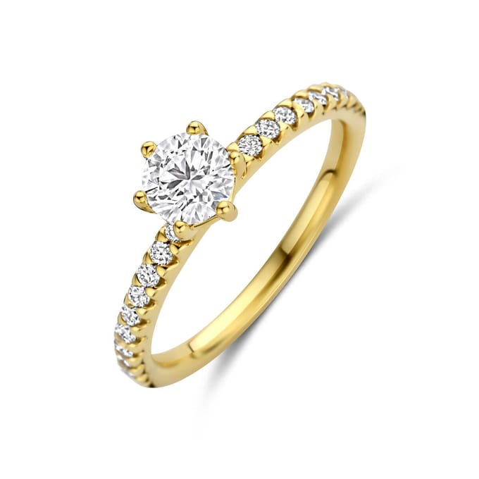 14K Geelgouden Ring Lab Grown Diamant 0.71ct F VS – 4035567
