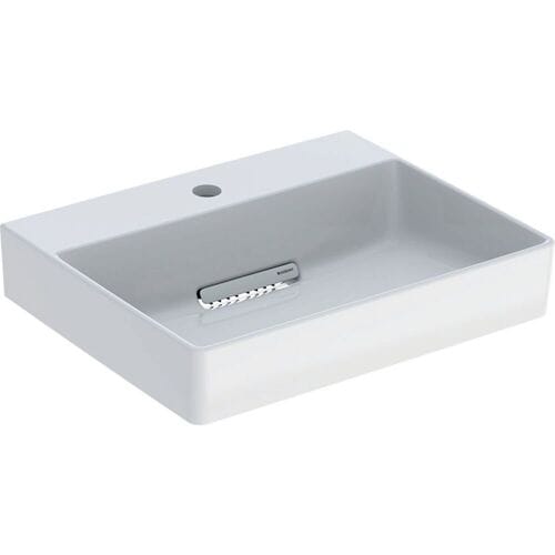 Geberit ONE Countertop washbasin, 1 tap hole, without overflow, horizontal outlet 505.024.00.1