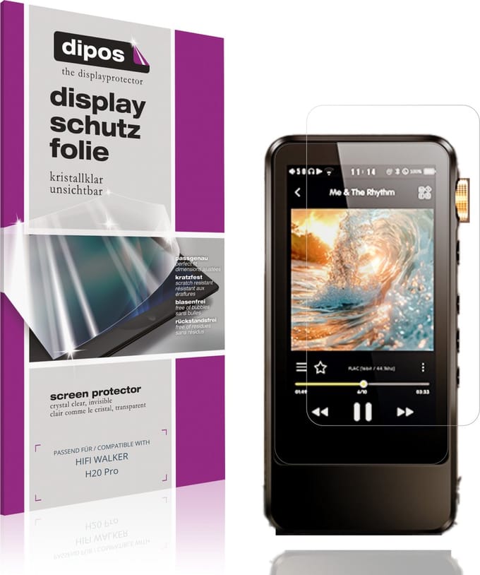 dipos – 4x Beschermfolie geschikt voor HIFI WALKER H20 Pro | Krasbestendige & heldere Screenprotector Ultra-Thin
