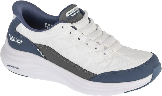 Skechers Instapper Hands-Free Slip-Ins Contour Foam 150404/WNV White Navy