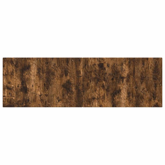 vidaXL - Wandgemonteerd - Hoofdbord - DELFT - Gerookt - eiken - Bewerkt - hout