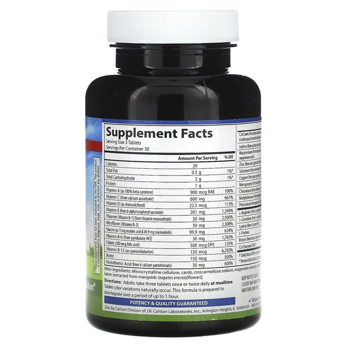 Cardio Complete, Geavanceerde Cardiovasculaire Multivitamine, 90 Tabletten