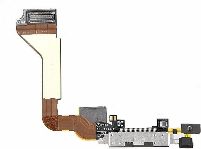iPhone 4s dock connector / oplaad connector - zwart
