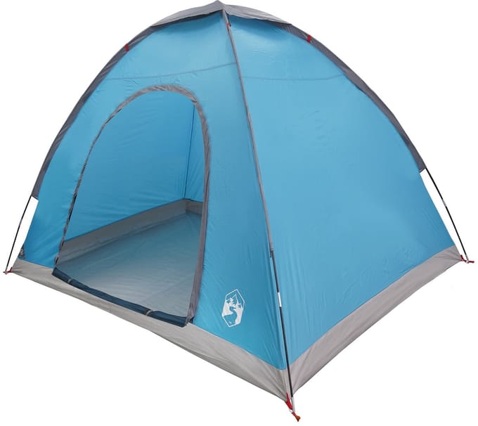 vidaXL - Kamperen - tent - 2-persoons - Blauw - 185T - Polyester - met - PU-coating