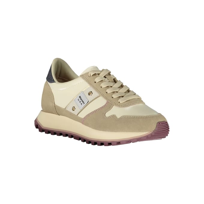 Blauer Beige Polyester Dames Sneakers
