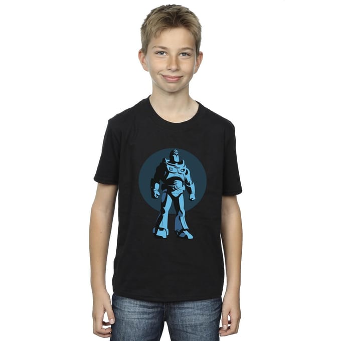 Disney Jongens Lightyear Buzz staand cirkel T-shirt (Zwart)