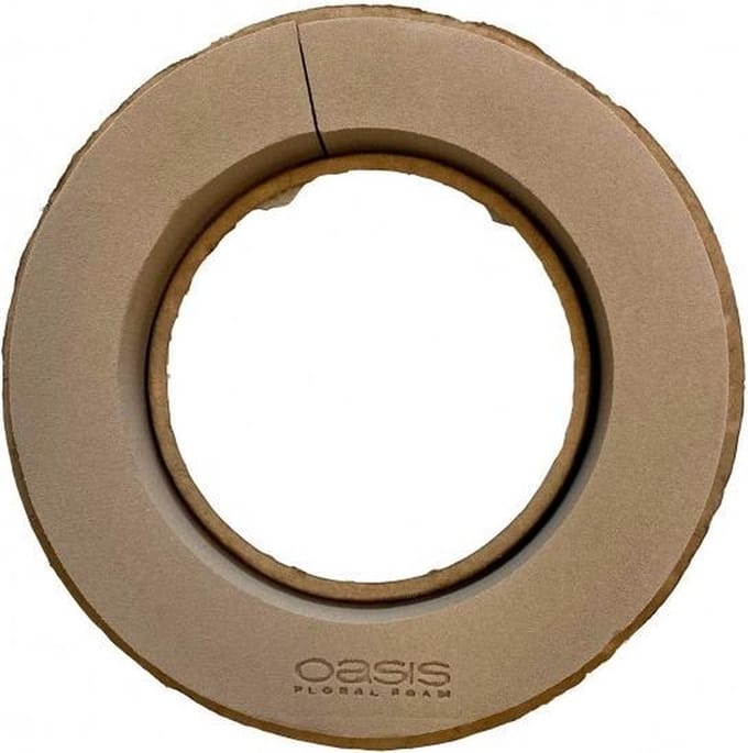 Oasis Biolit krans 5,5x32cm Ø , Biologisch afbreekbaar, 2 stuks