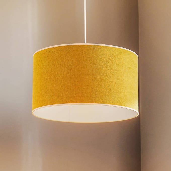Duolla Hanglamp Pastel Roller, mosterdkleurig