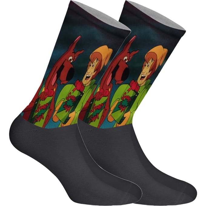 Lange uniseks sokken met elastische print