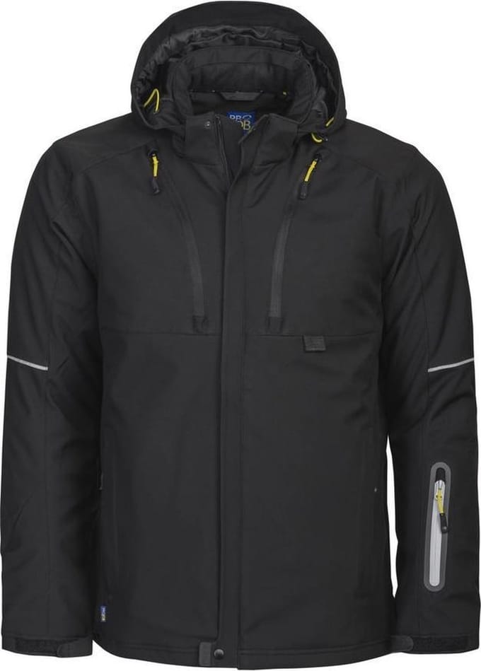 ProJob 3407 GEVOERDE SOFTSHELL JAS 643407 - Zwart - XS