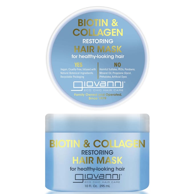 Giovanni Cosmetics - Biotin & Collagen Restoring Hair Mask - 295ml