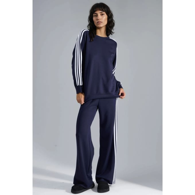 Gestreepte Coltrui & Rechte Pasvorm Broek Set