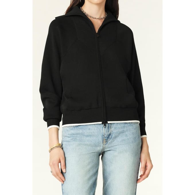 BA&SH Gilet Dimo Noir Maat: S | Lichte Jassen Outlet | Dames | Zwart