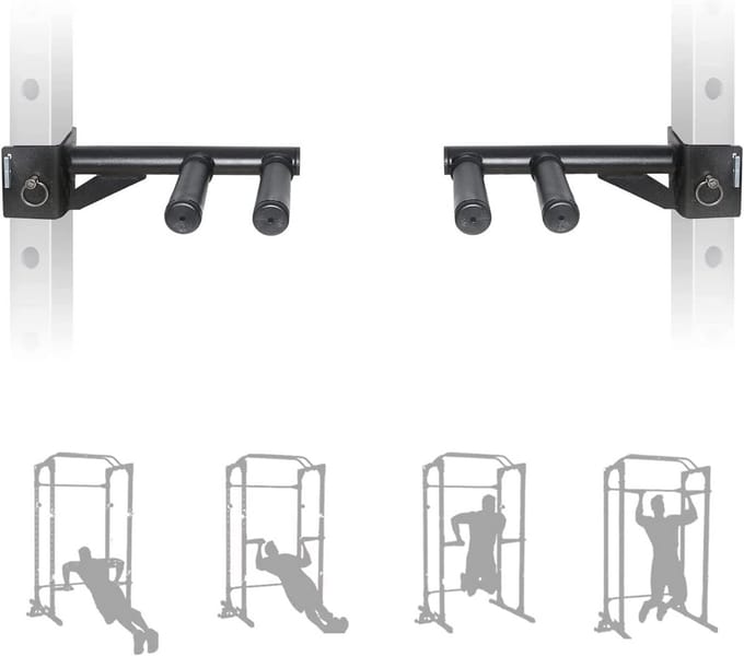 Dip Bar Bevestiging voor Power Rack met Smalle en Brede Handgrepen