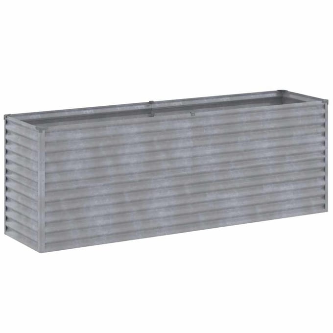 vidaXL - Verhoogde - tuinbak - 196x50x69 - cm - cortenstaal