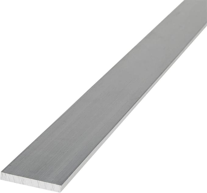 Aluminium Platte Stang - Metaal Profiel - Constructie Bouw - Geperst EN AW-6060 - 30x5mm 2m - Onbehandeld