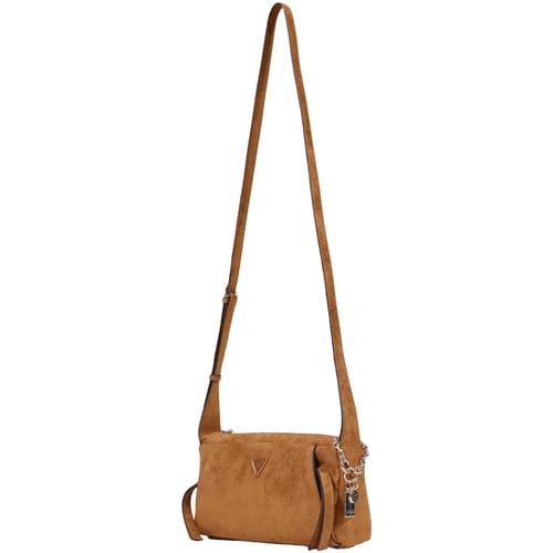 GUESS schoudertas Devon Mini Crossbody Cognac bruine