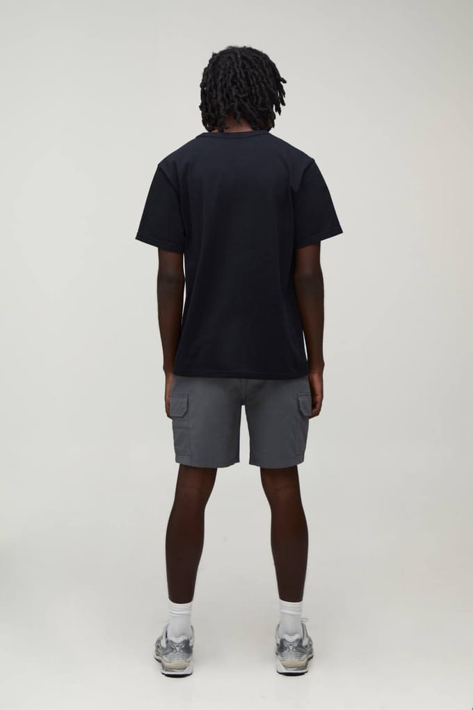 Essentiële Slim Fit Chino Shorts Met Vaste Tailleband | Grey | Size 32
