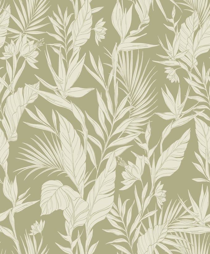 Dutch Wallcoverings - Omura- Lucia Forest groen - A71102