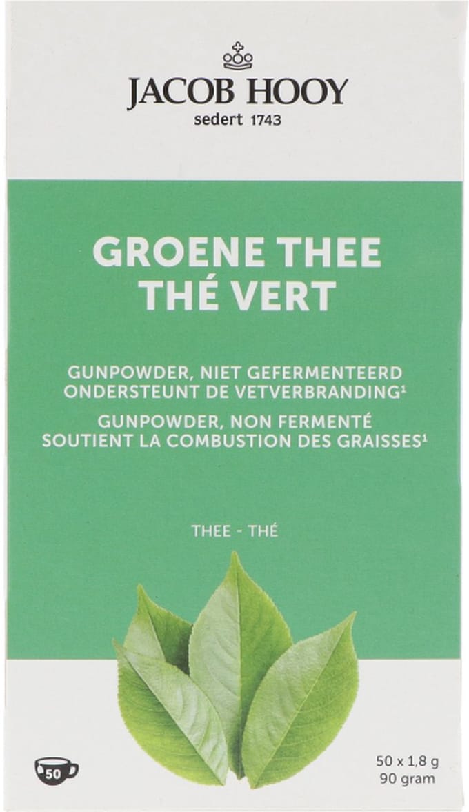 Jacob Hooy - Groene Thee - 50 Theezakjes - JHTHEE35272
