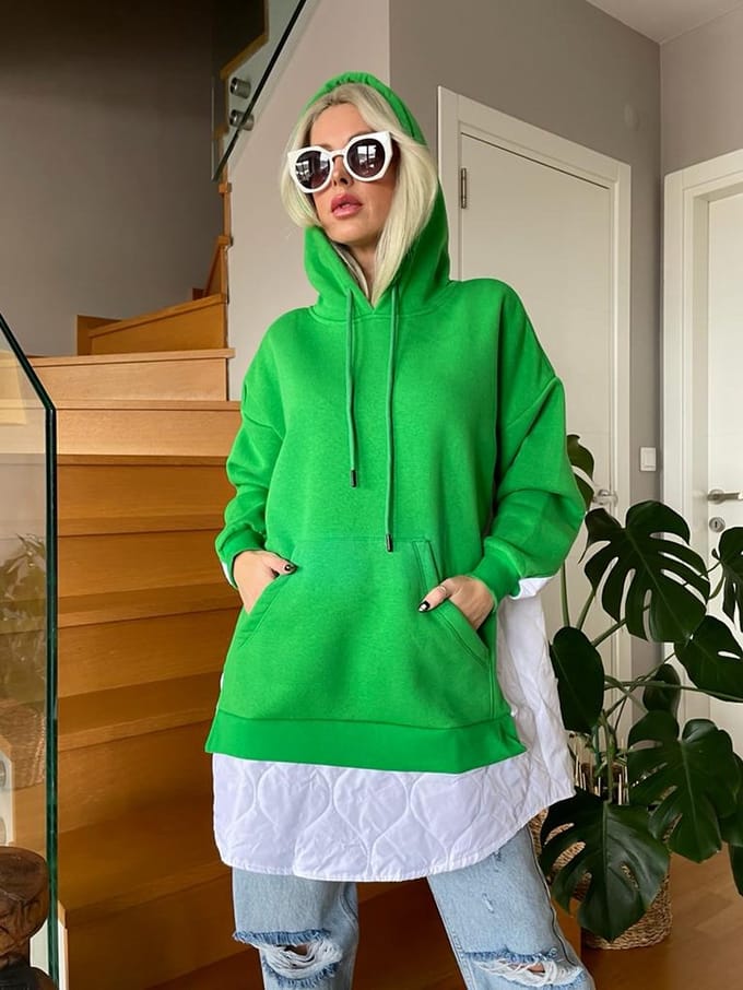 Oversized Sweater/Groen/L