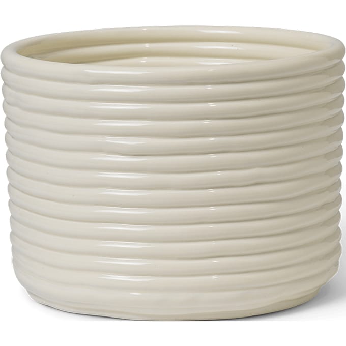 Ferm Living Corduroy bloempot - off white