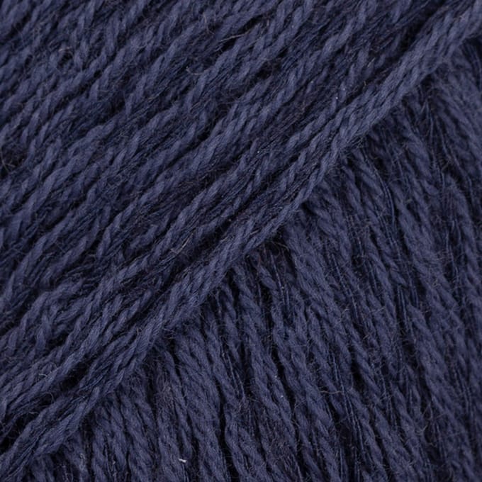 DROPS Belle Uni Colour - 20 marineblauw - Katoen Garen