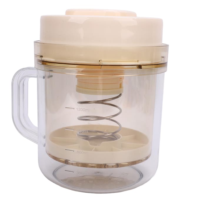 Yoghurtmakerfilter met fijnmazig robuust ABS yoghurtfilter zeef met deksel voor thuis L(for 6.5-9kg) white