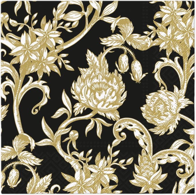 Lunch servetten Baroque Flowers - PAW Decor - 33x33 cm
