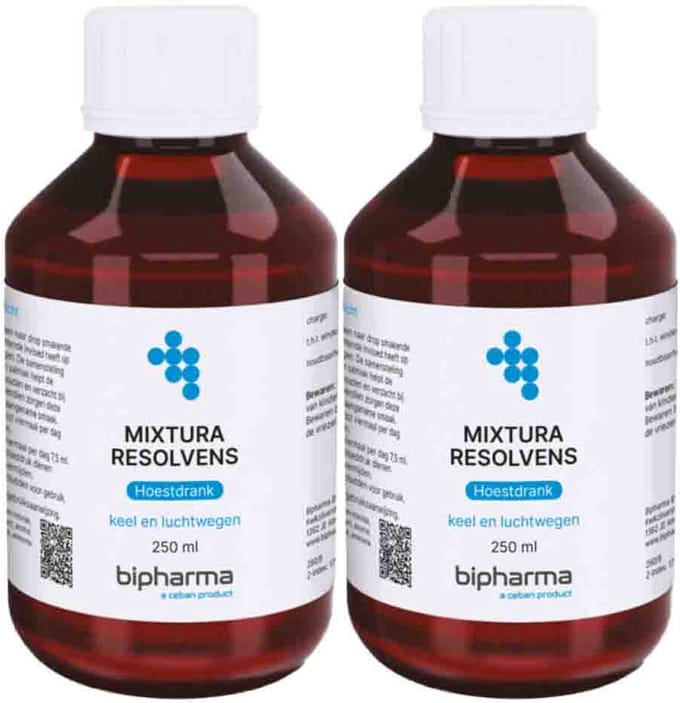 Bipharma Mixtura Resolvens Hoestdrank - 2 x 250 ml - Voordeelverpakking