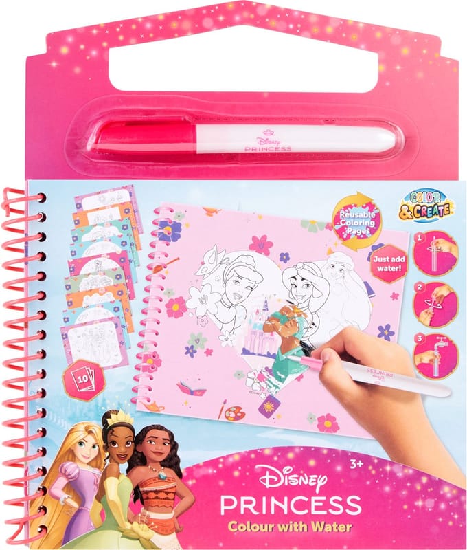 Disney Princess Waterkleurboek